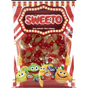 Sweeto Jelly Sweets Cherries Halal 1kg Bag